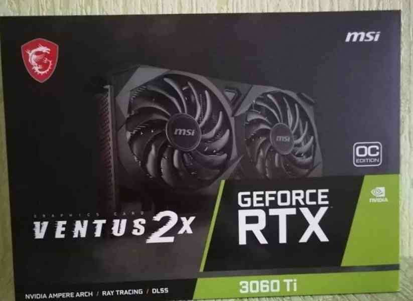 Nvidia Geforce RTX 3060TI MSI VENTUS 2X Nový - foto 2