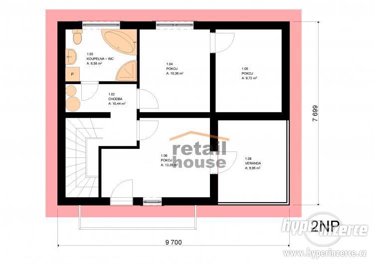 Rodinný dům Panda Elegant 6+kk, 120m2 - foto 4