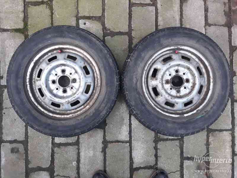 2 kola Škoda Favorit 165/70/13 Barum OR52 na vozík - foto 1