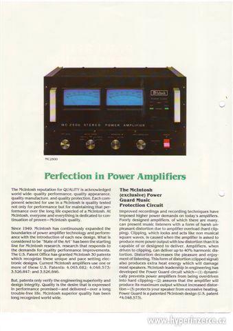 McIntosh  MC 2500, C 34 V, jedny z nejlepších komponentů zn. - foto 7