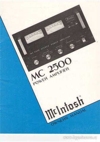 McIntosh  MC 2500, C 34 V, jedny z nejlepších komponentů zn. - foto 12