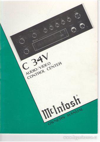 McIntosh  MC 2500, C 34 V, jedny z nejlepších komponentů zn. - foto 14