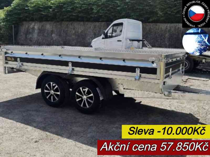 Nový 1500Kg brzděný přívěsný vozík 3,20m x 1,55m, PROFI, DPH - foto 1