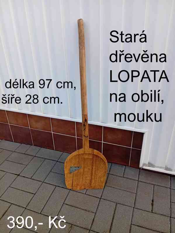 Stará d ř e v ě n a L O P A T A na obilí, mouku - foto 2