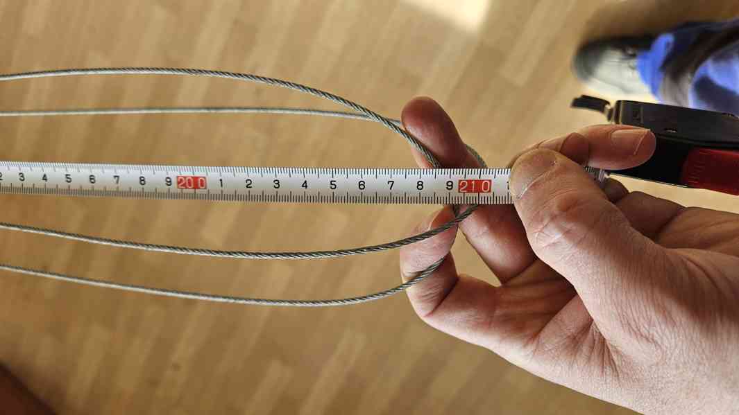 Ocelové lanko cca 8,4 metru, vyzvednutí Kralupy. - foto 2