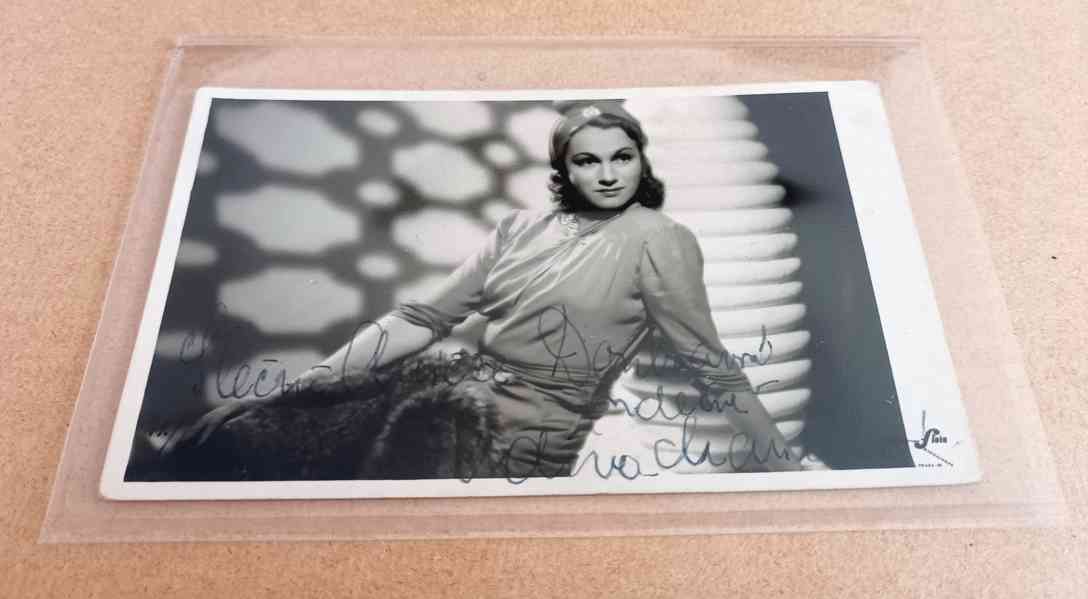 Adina Mandlová – propagační portrét s věnováním a autogramem - foto 2