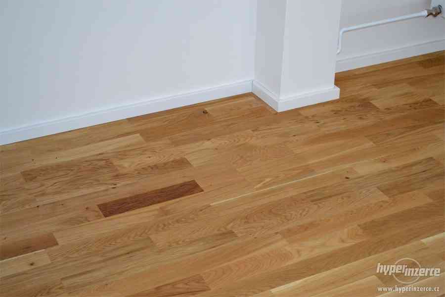 Dubová dřevěná plovoucí podlaha na podlahové topení - foto 1