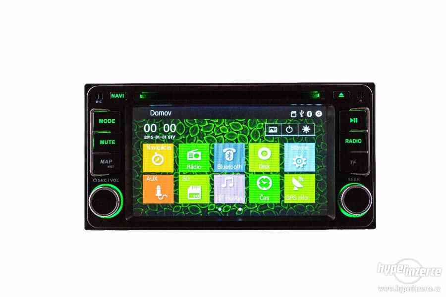 6,2" Dotykové autorádio Toyota s DVD,USB, CZ MENU - foto 2
