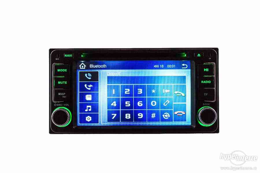 6,2" Dotykové autorádio Toyota s DVD,USB, CZ MENU - foto 3