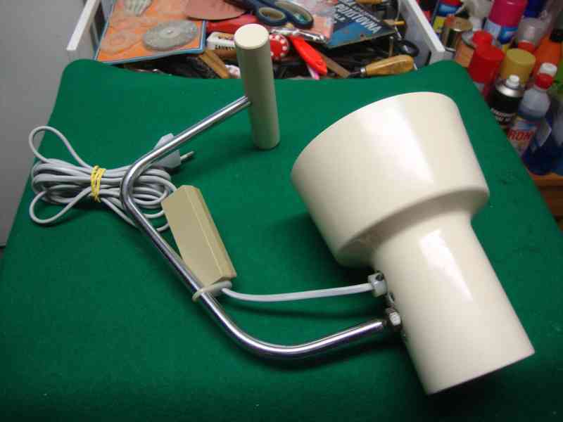 Lampa lampička NAPAKO TYPE 85132 bílá Josef Hůrka top stav - foto 9