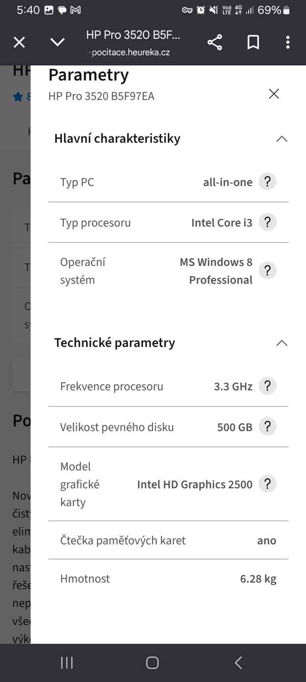 Pc hp PRO 3520 - foto 2