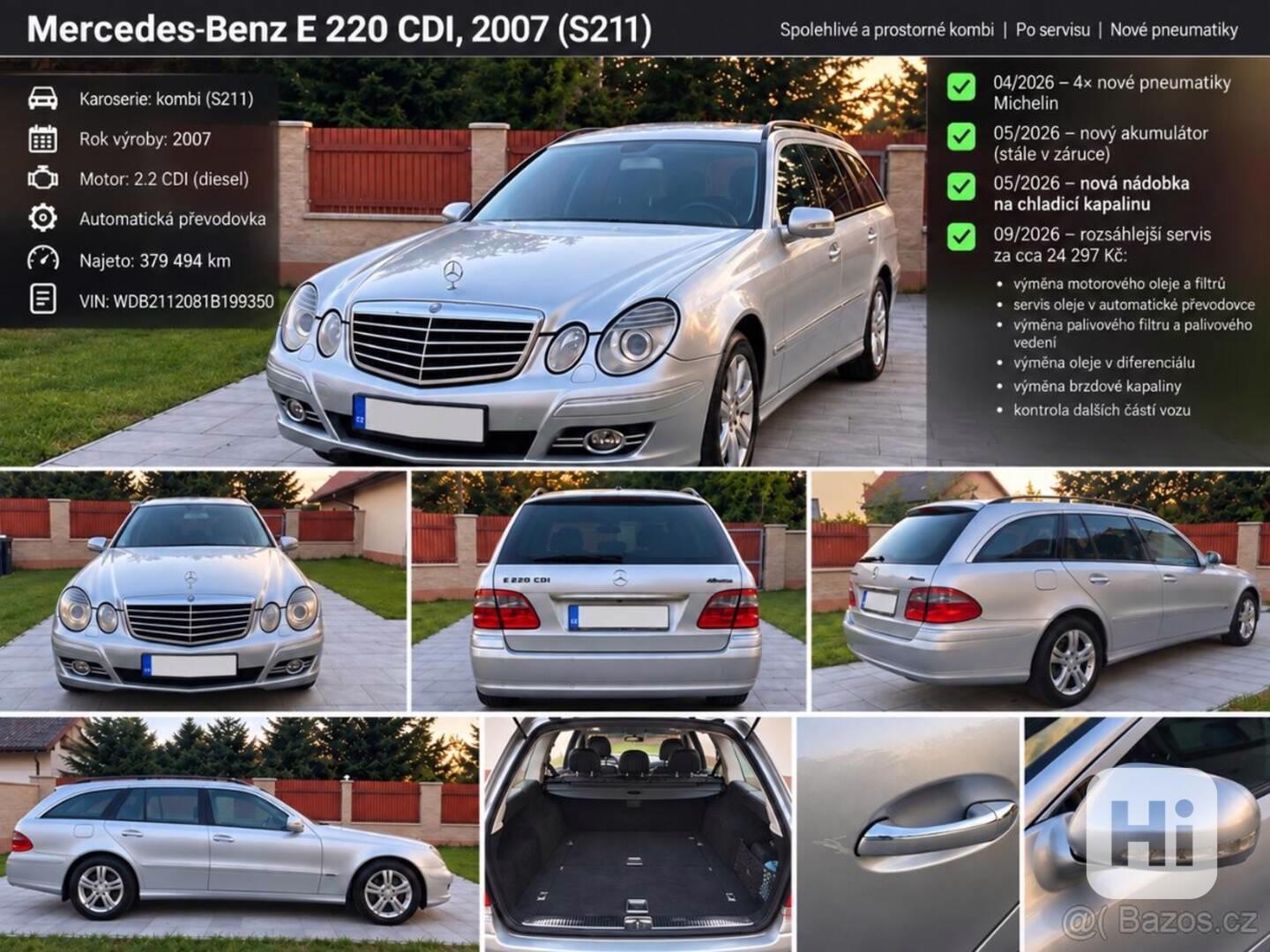 Mercedes-Benz Třídy E 2,2   220 CDI, automat, 2007 - foto 1