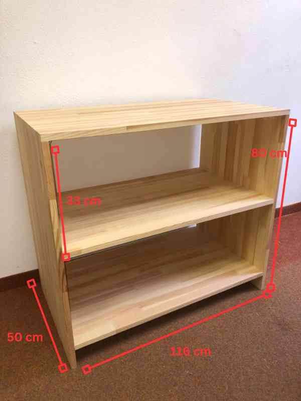 Dřevěný regál (masiv borovice) - foto 2