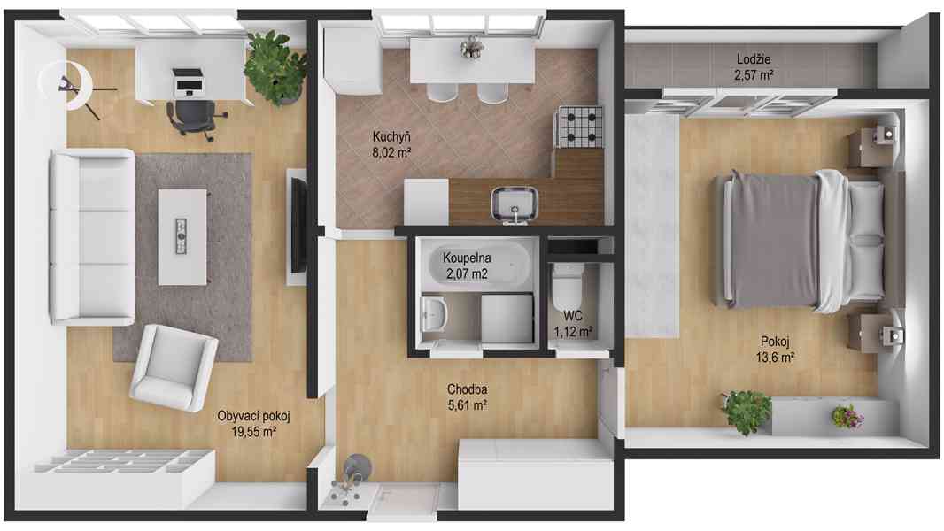 Prodej bytu 2+1 v osobním vlastnictví 50 m², Ostrava - foto 3