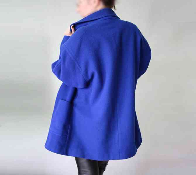 Královsky modrý duffle coat Miss Smith vel.42 - foto 6