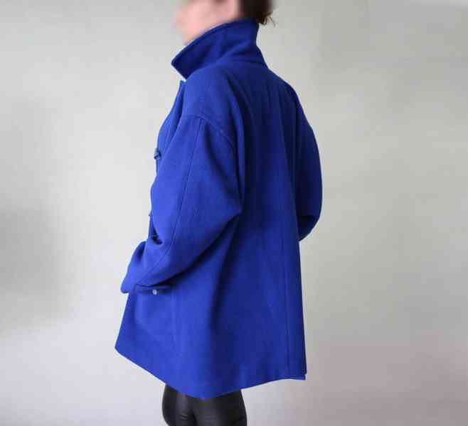 Královsky modrý duffle coat Miss Smith vel.42 - foto 5