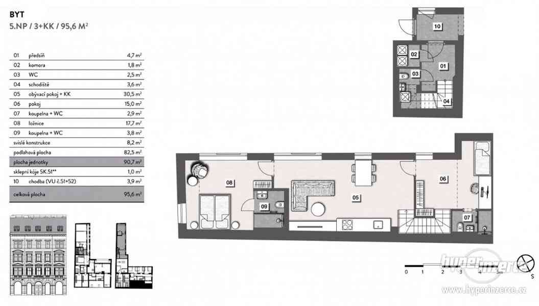 Prodej bytu 3+kk,  plocha 95,6  m2, Praha 1 - Centrum - foto 2