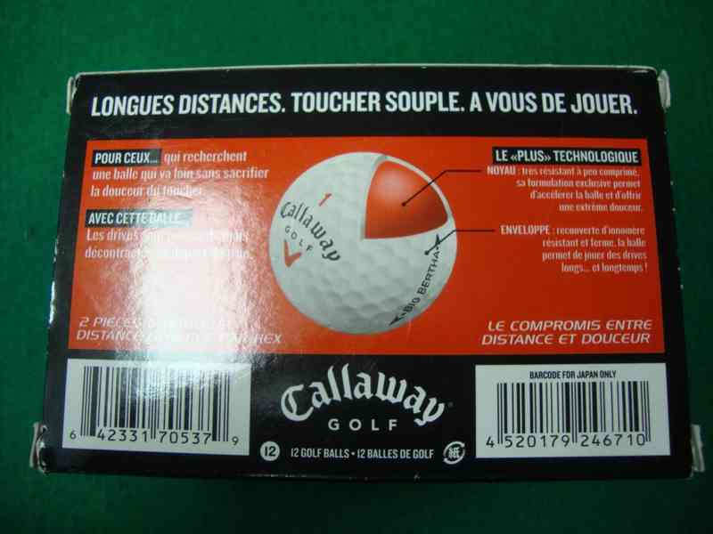 Golfové míčky Callaway Big Bertha nové v krabičce 12ks - foto 5