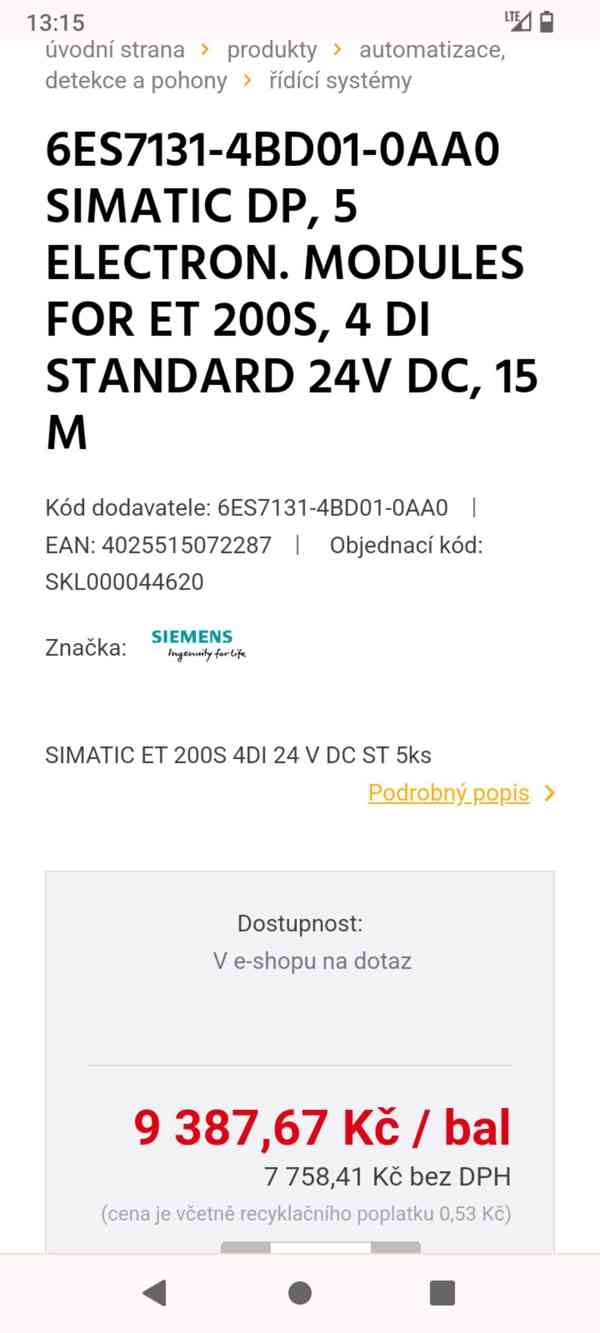 SIEMENS ET 200S SIMATIC S7  - foto 5