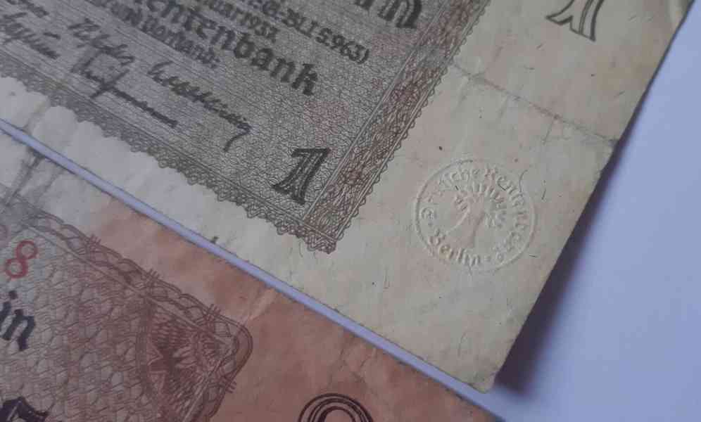 1 2 5 Rentenmark / 10 20 50 100 Reichsmark 1926 - 1937 - foto 8