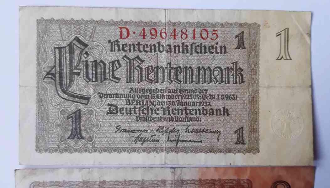 1 2 5 Rentenmark / 10 20 50 100 Reichsmark 1926 - 1937 - foto 6