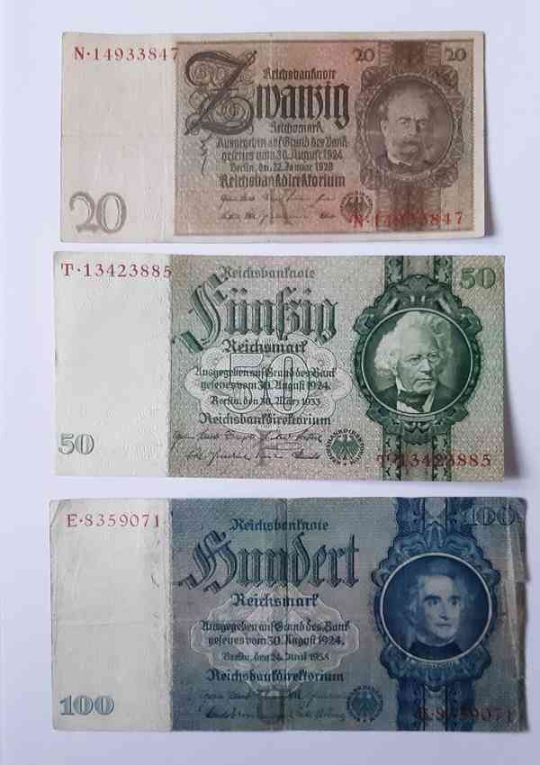 1 2 5 Rentenmark / 10 20 50 100 Reichsmark 1926 - 1937 - foto 4