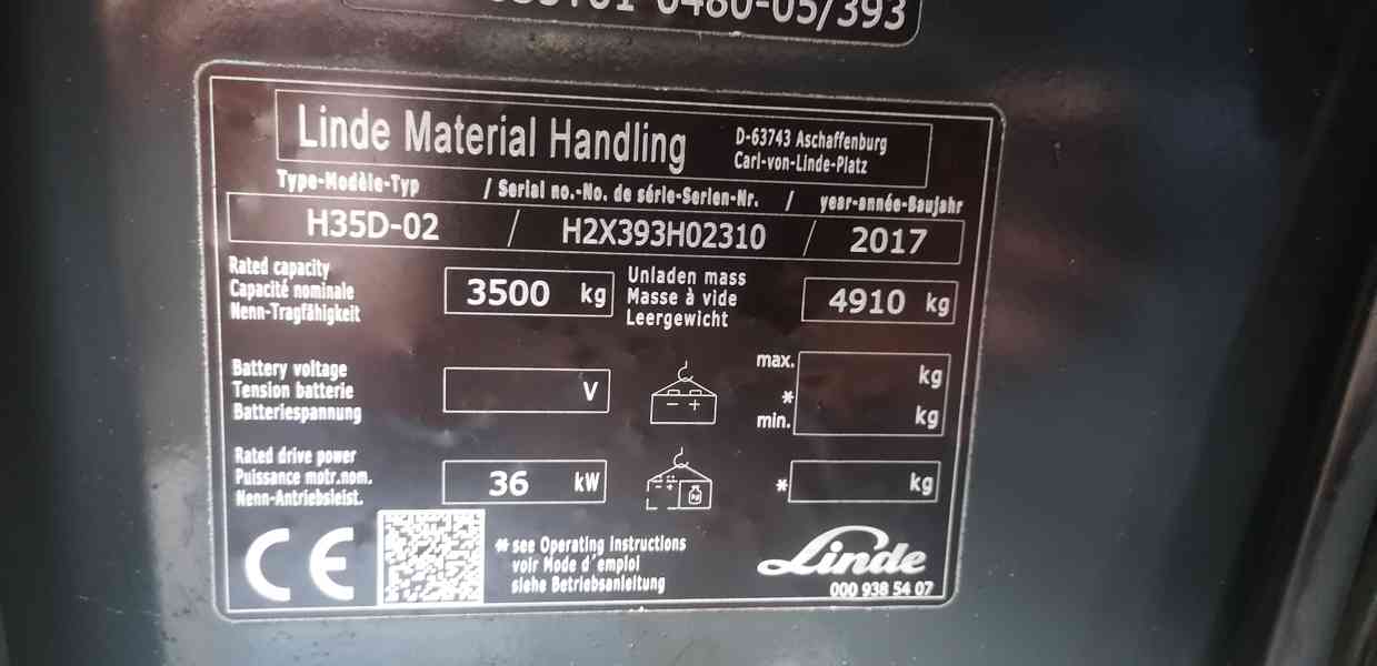 LINDE H35D-02 triplex, svírací vidle s boční posuv - foto 11
