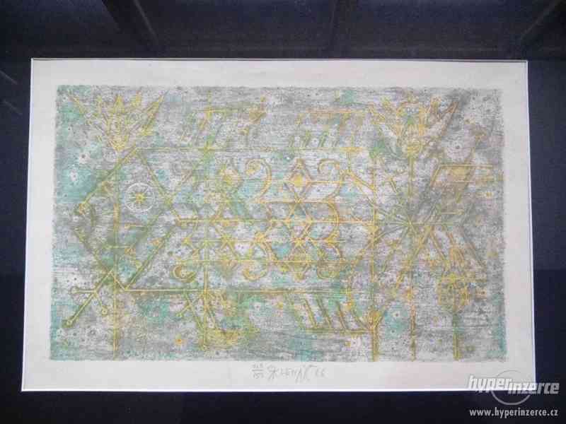 Zdeněk Sklenář, Litografie, 1966, číslováno 103/150. - foto 2
