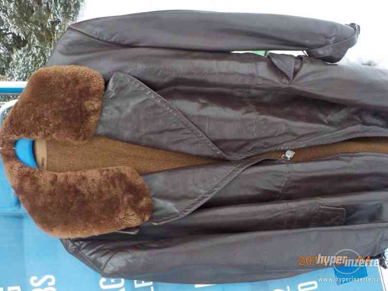 vojenský kožený kabát,značený - foto 1