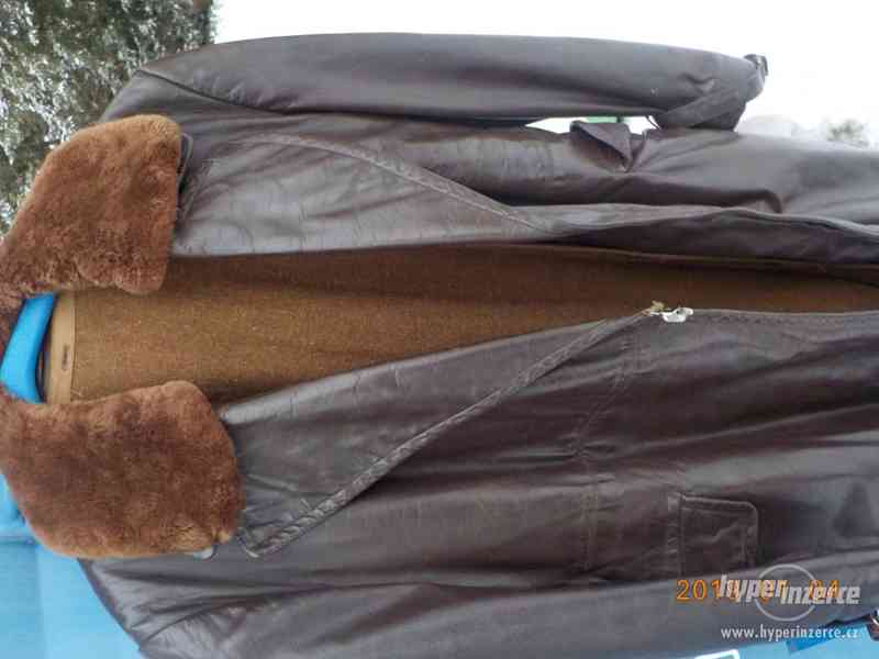 vojenský kožený kabát,značený - foto 4