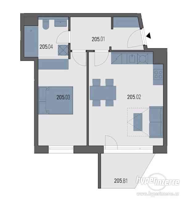 Prodej bytu 2+kk, 2 NP,  plocha 52.1 m2, balkon, Praha 9 - foto 3