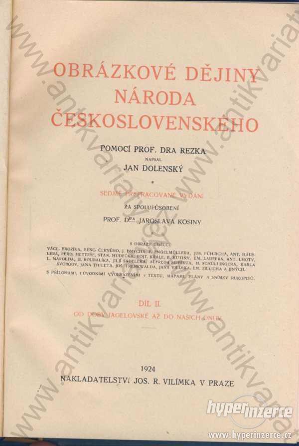 Obrázkové dějiny národa československého 1924 - foto 1