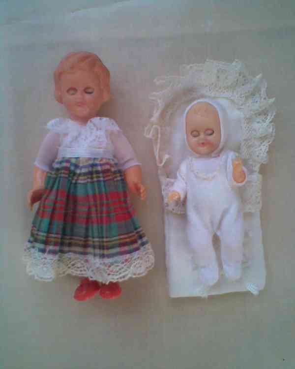 Retro mrkací panenky 7-30cm 22ks - foto 2