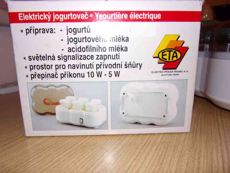PRODÁNO - Elektrický jogurtovač ETA. - foto 3