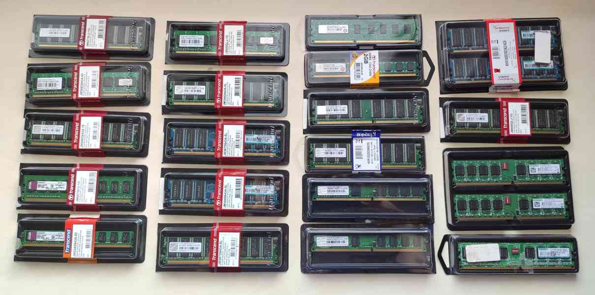 Paměťové moduly DDR/DDR2 pro starší PC - foto 1