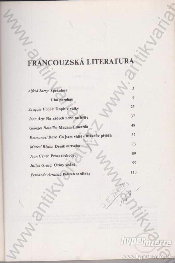 Francouzská literatura  1998 - foto 1