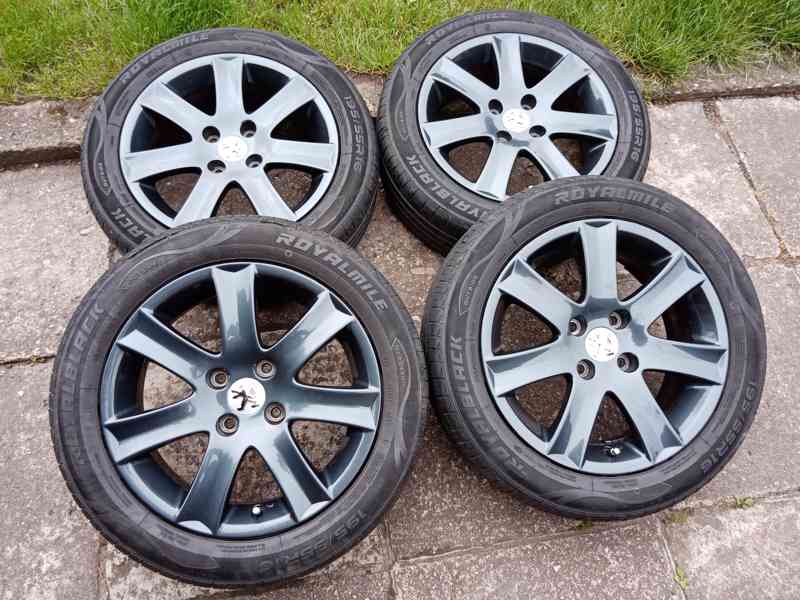 Obutá Alu kola 16ky 4x108 pneu 80% PEUGEOT CITROEN - dobírka - foto 1