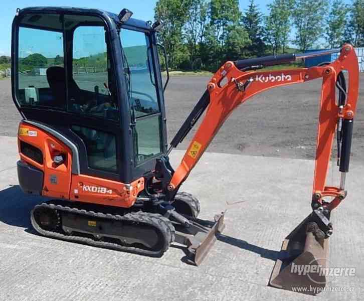mini bagr Kubota KX018-4, rok 2015, jen 2713hodin - foto 5