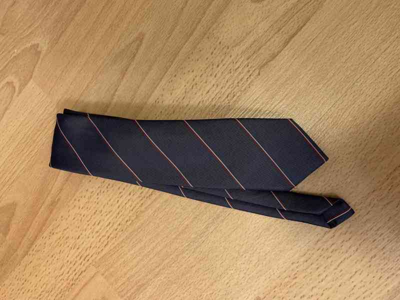 Vintage šedomodrá kravata - foto 1