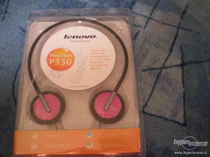 NOVÁ růžová sluchátka značky Lenovo - foto 1