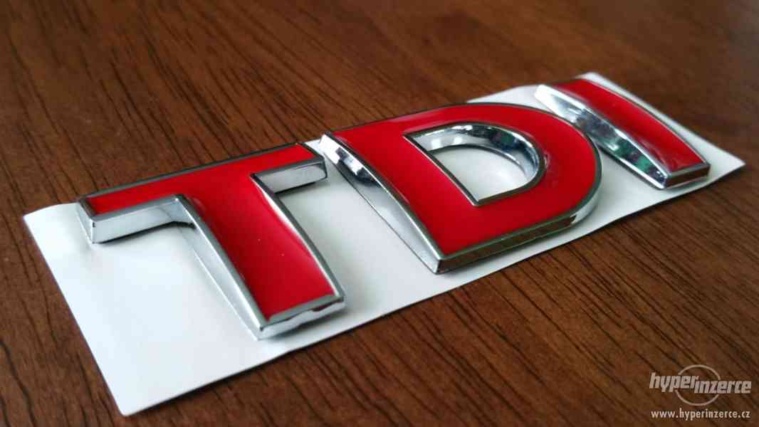 TDI logo VW pro vozy Audi Škoda Seat VW Volkswagen všechny m - foto 2