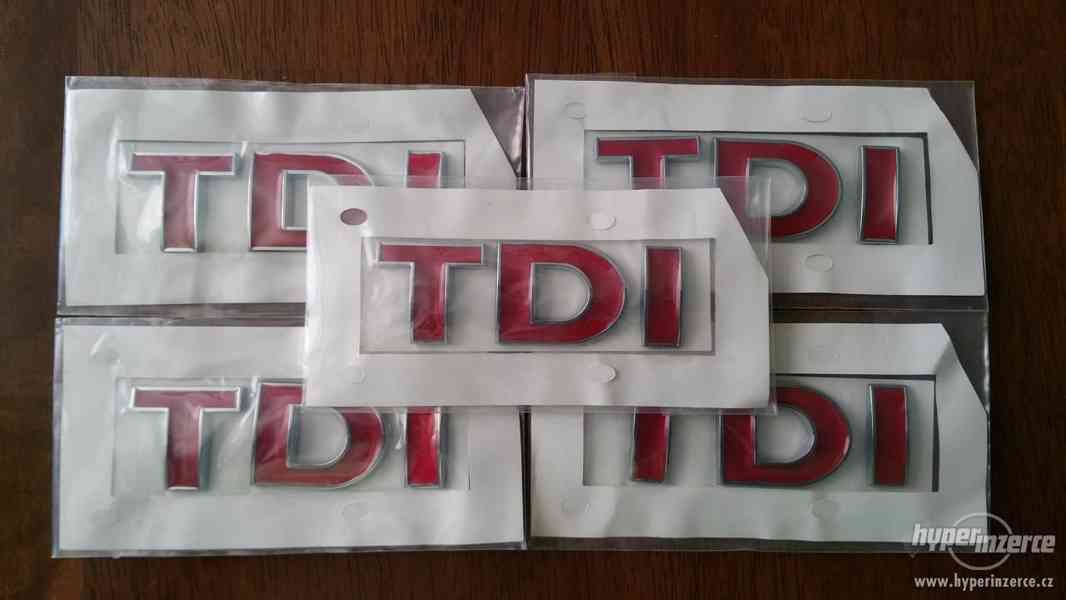TDI logo VW pro vozy Audi Škoda Seat VW Volkswagen všechny m - foto 3