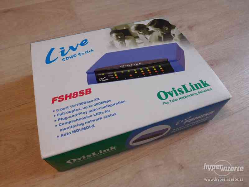 Switch 8 portů 100M OvisLink FSH8SB - foto 1