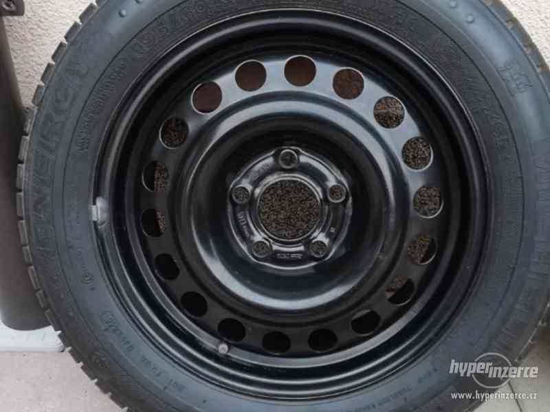 Opel – plechové disky +letní a zimní pneu 195/60R15, 6J x 15 - foto 2