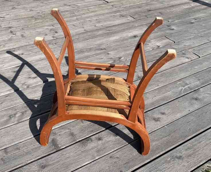 Secesní gondolová stolička, Gebrüder Thonet, Vídeň - foto 6