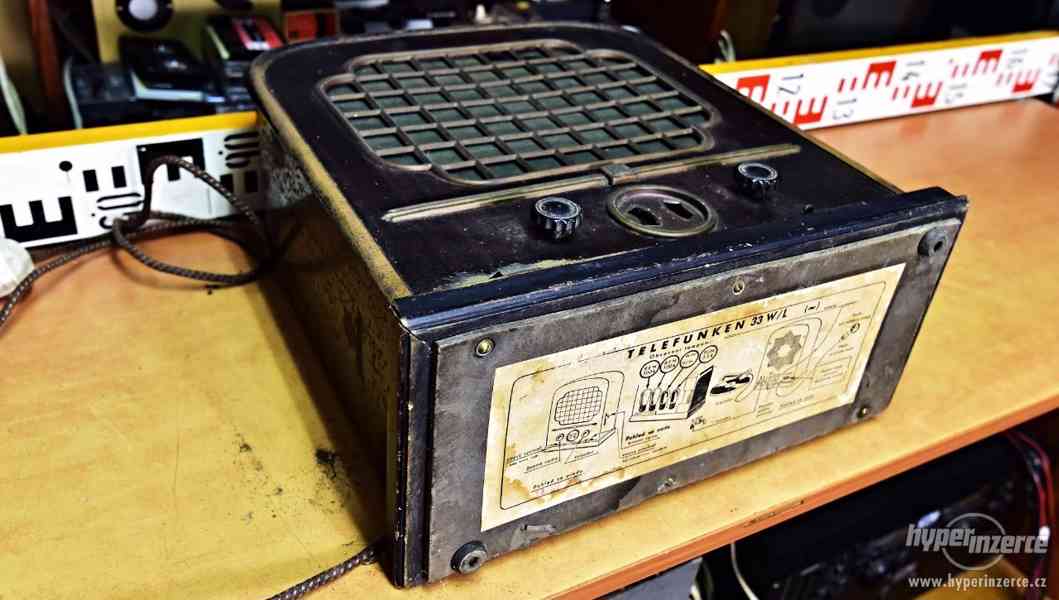 Telefunken Radiotechna 33W/L 1931-1932 elektronkové rádio - foto 3