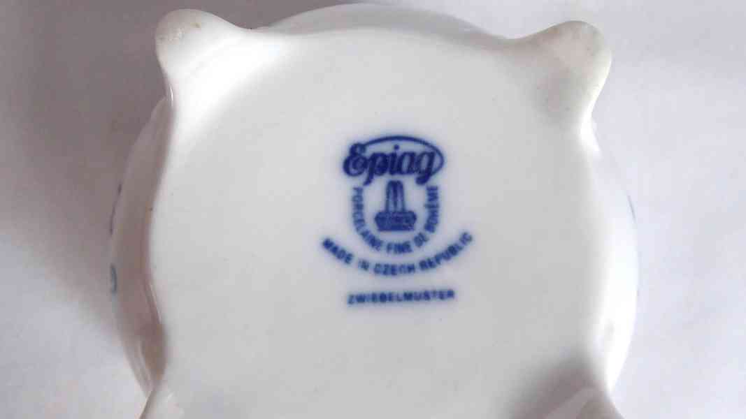 T010a_ Dóza, cibulák, porcelán, retro  - foto 4