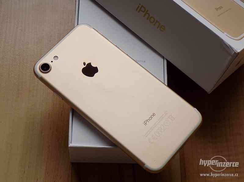 APPLE iPhone 7 128GB Gold - ZÁRUKA - TOP STAV - foto 6