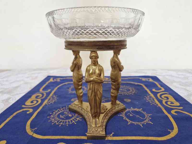 Luxusní empírová Mísa Nástolec ve zlacené montáži - foto 7