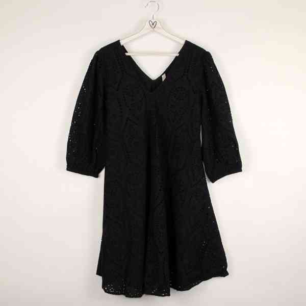 Y.A.S. - Černé šaty Penny Smock organic cotton Velikost: M - foto 8